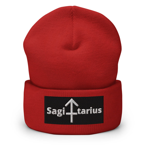 Sagittarius A & K Zodiacs Cuffed Beanie