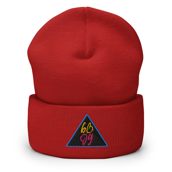 bb Pyramid Logo Cuffed Beanie