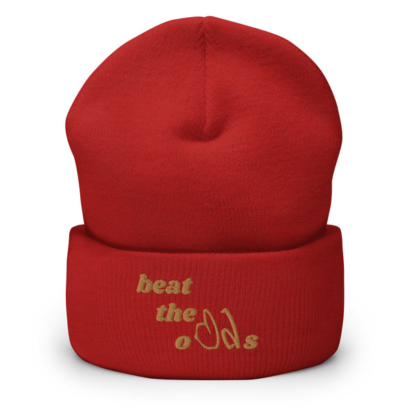 beat the odds Cuffed Beanie