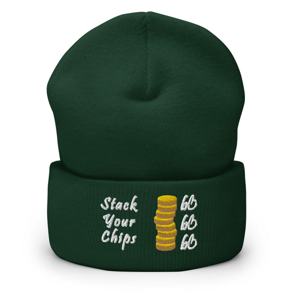 Stack Your Chips Cuffed Beanie