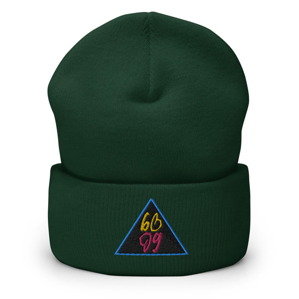 bb Pyramid Logo Cuffed Beanie