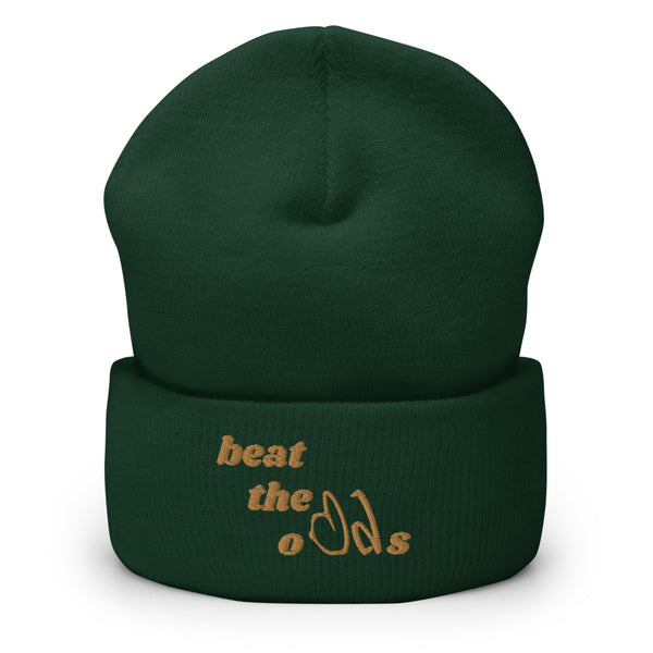 beat the odds Cuffed Beanie