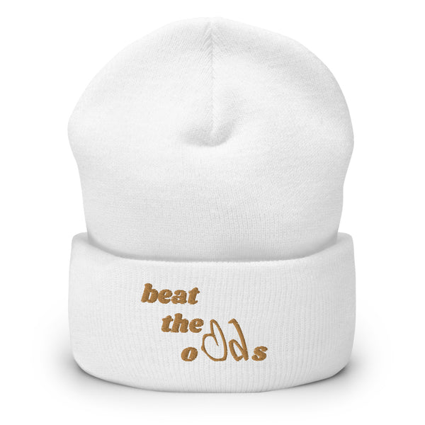 beat the odds Cuffed Beanie