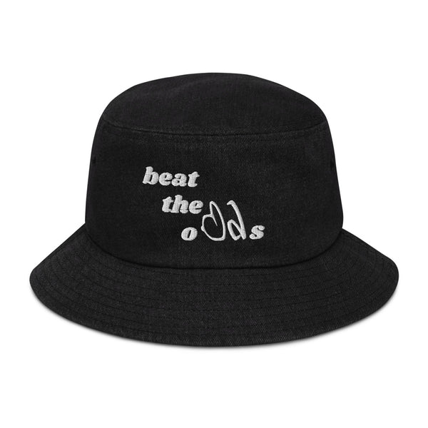 beat the odds Denim Bucket Hat