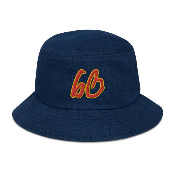bb Logo Denim Bucket Hat