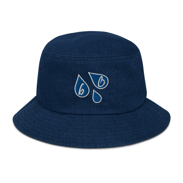 bb Drip Logo Denim Bucket Hat