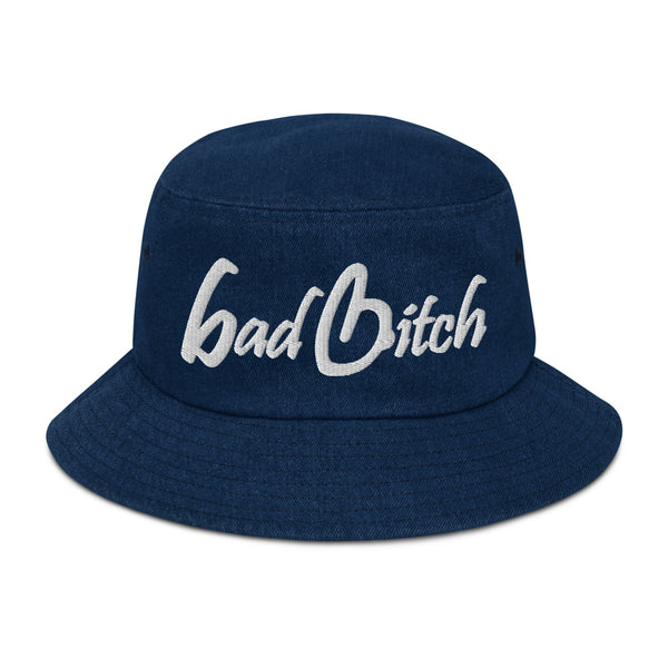 Bad Bitch Denim Bucket Hat