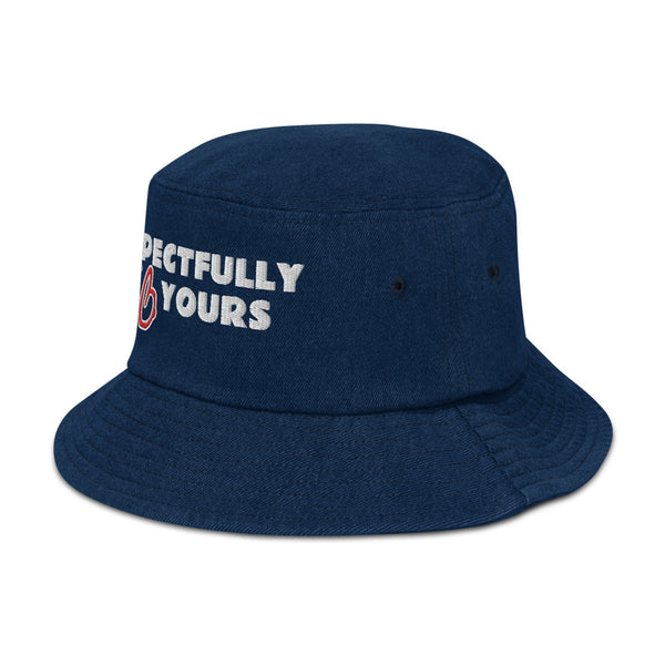 RESPECTFULLY YOURS Denim Bucket Hat