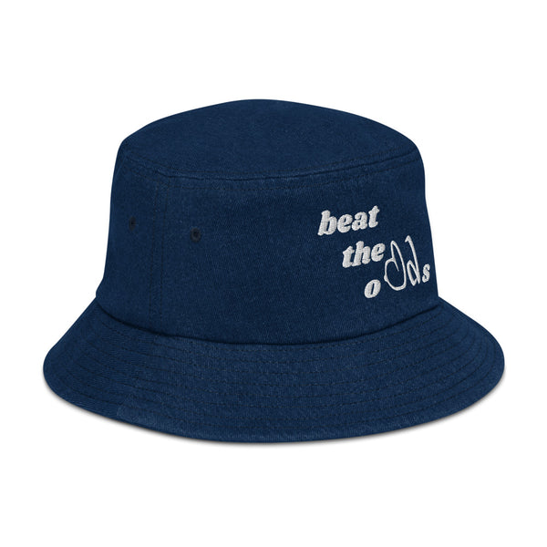 beat the odds Denim Bucket Hat
