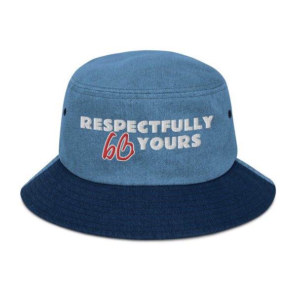 RESPECTFULLY YOURS Denim Bucket Hat