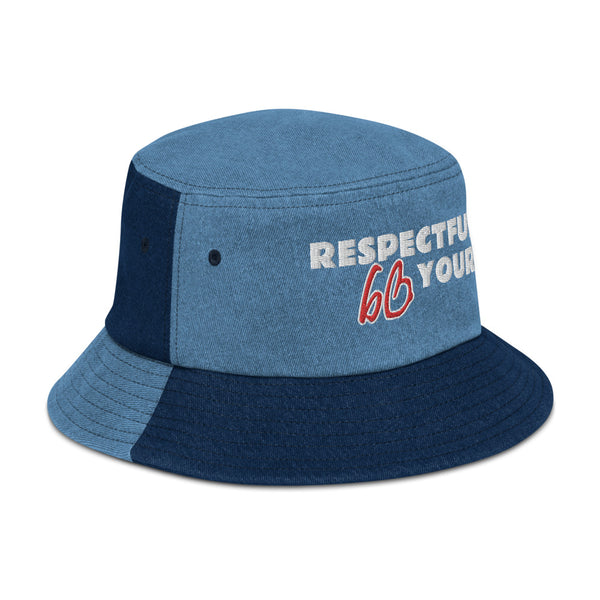 RESPECTFULLY YOURS Denim Bucket Hat