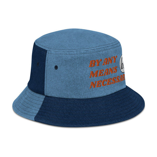 BY ANY MEANS NECESSARY Denim Bucket Hat