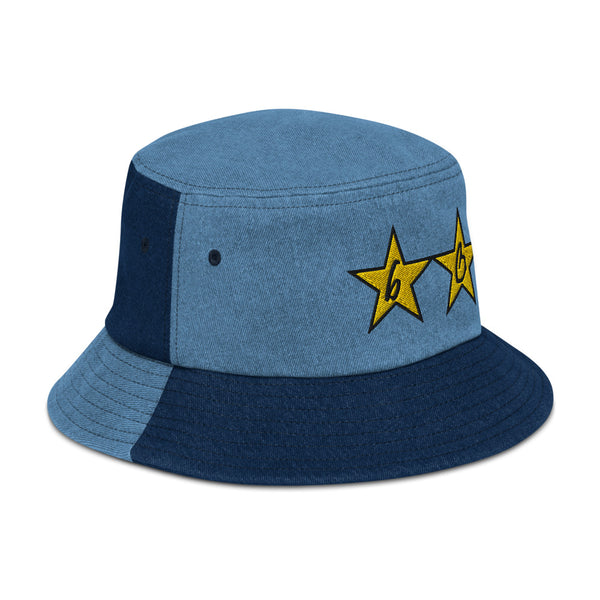 bb Gold Stars Denim Bucket Hat