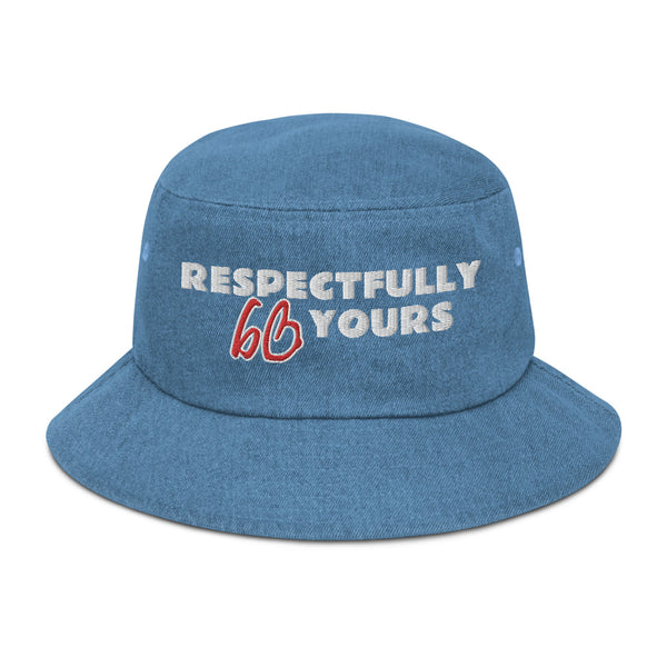 RESPECTFULLY YOURS Denim Bucket Hat