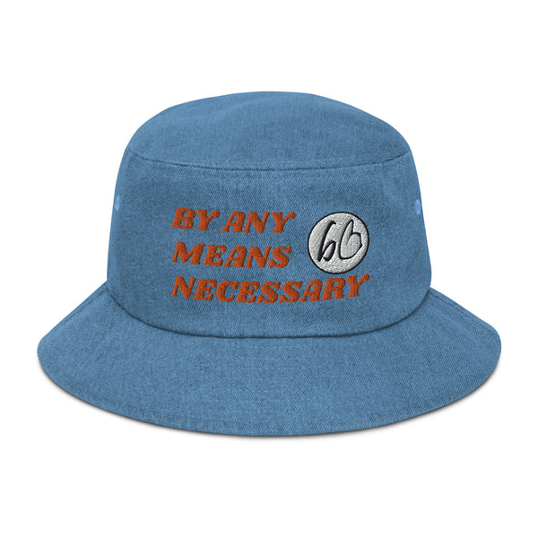 BY ANY MEANS NECESSARY Denim Bucket Hat