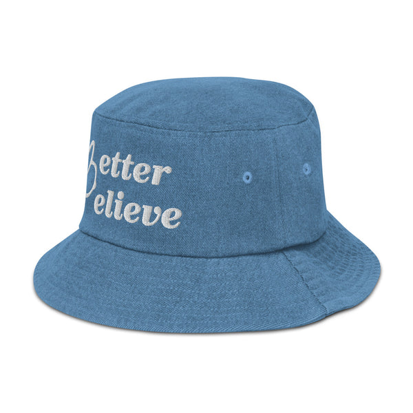 Better Believe Denim Bucket Hat