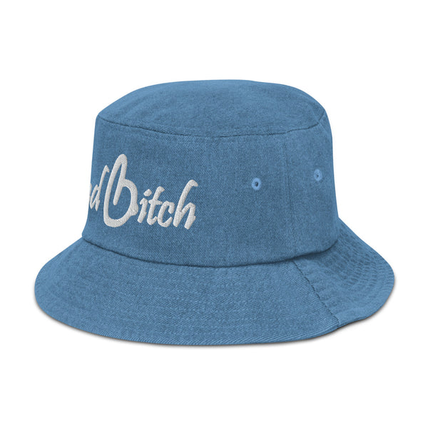 Bad Bitch Denim Bucket Hat