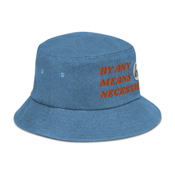 BY ANY MEANS NECESSARY Denim Bucket Hat