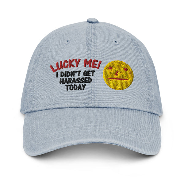 Lucky Me! Denim Dad Hat