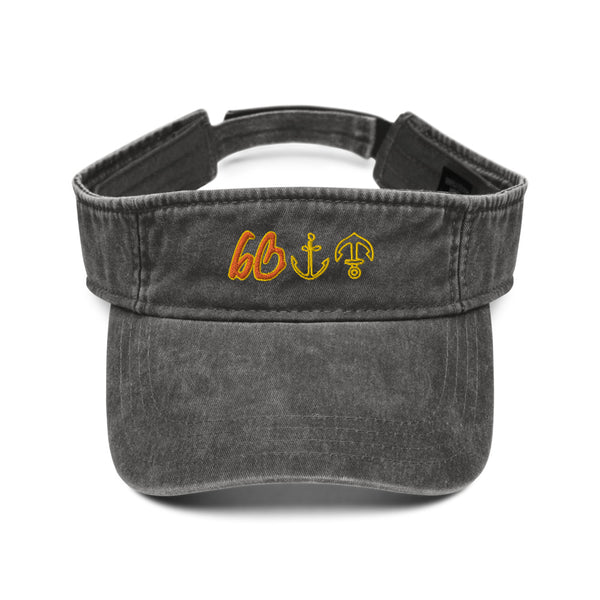 bb Anchors Denim Visor