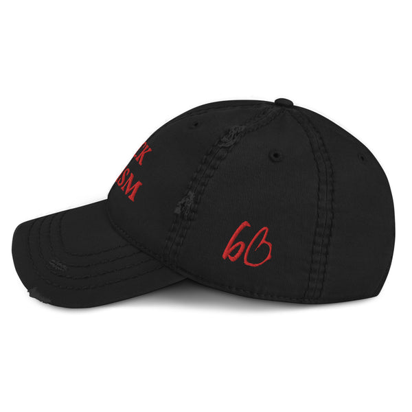 FUCK RACISM Distressed Dad Hat