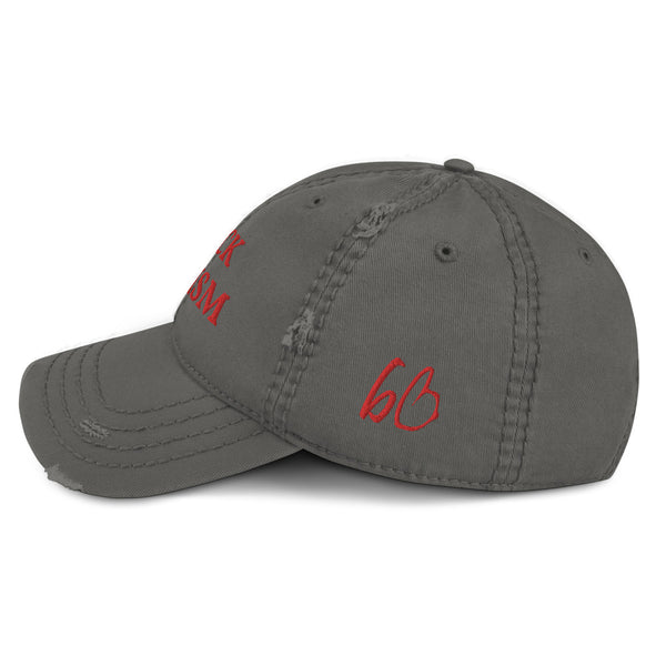 FUCK RACISM Distressed Dad Hat