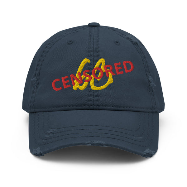 CENSORED bb Distressed Dad Hat
