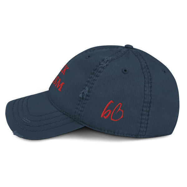 FUCK RACISM Distressed Dad Hat