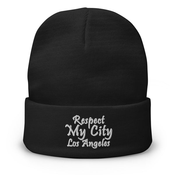 Respect My City Los Angeles Embroidered Beanie