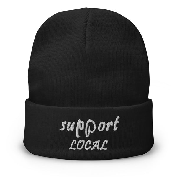 Support Local Embroidered Beanie
