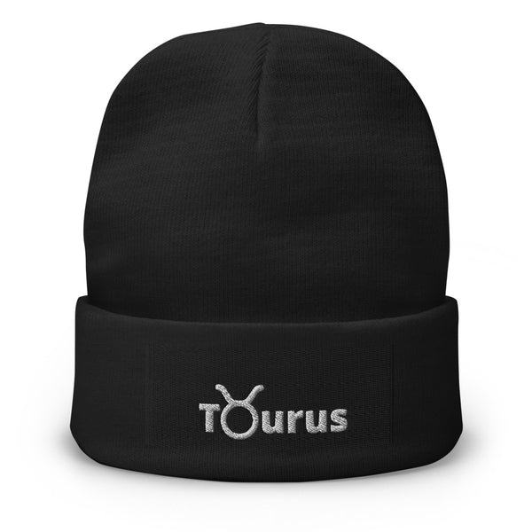 Taurus A & K Zodiacs Embroidered Beanie