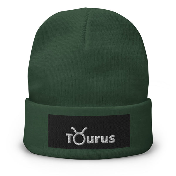 Taurus A & K Zodiacs Embroidered Beanie