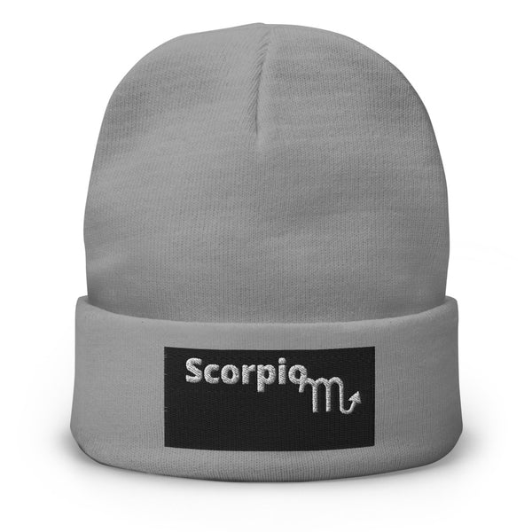 Scorpio A & K Zodiacs Embroidered Beanie
