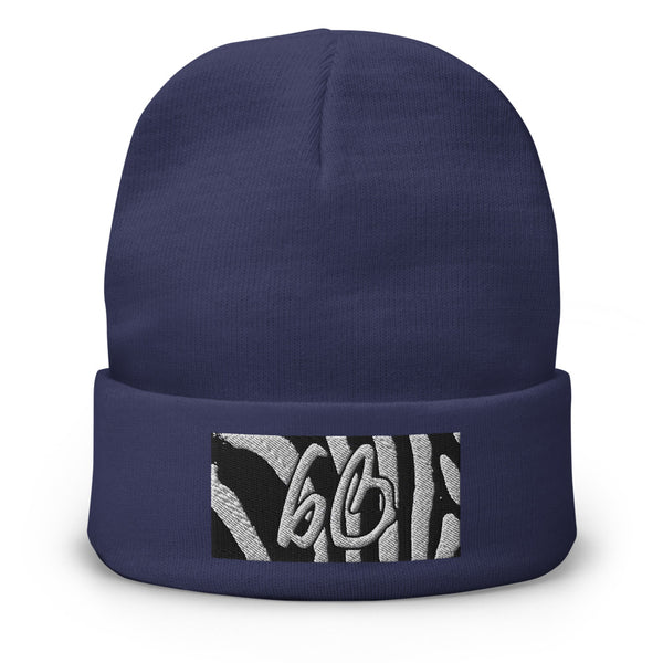 bb Zebra Embroidered Beanie