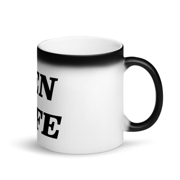ZEN LIFE Matte Black Magic Mug