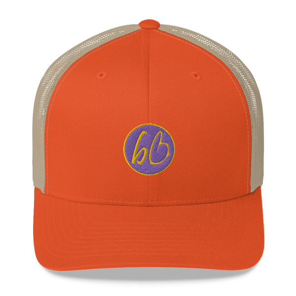 bb Circle Patch Logo Trucker Hat