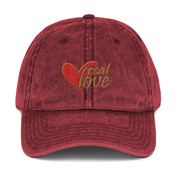Real Love Vintage Cotton Twill Hat