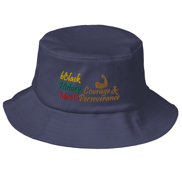 BHM Courage & Perseverance Old School Bucket Hat