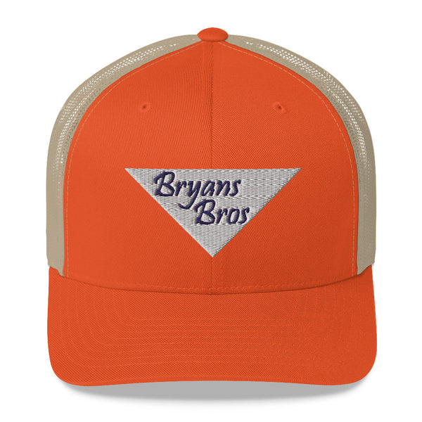 Upside Down Triangle Bryans Bros Logo Trucker Hat