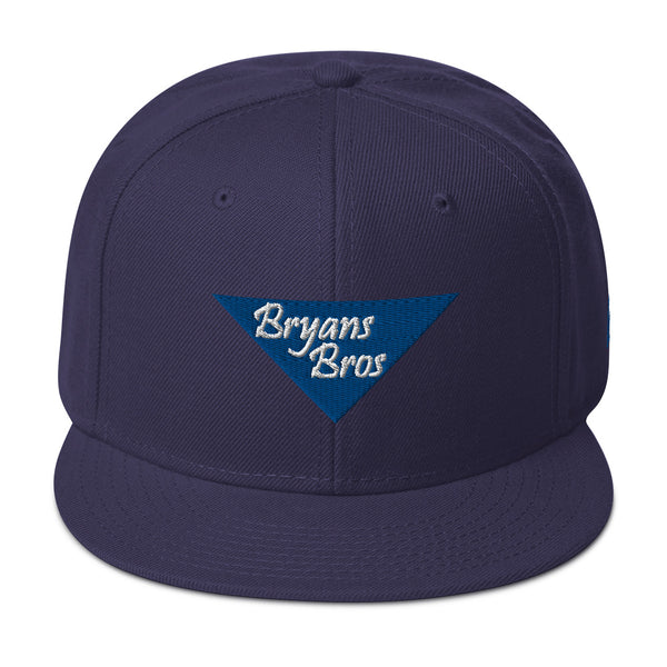 Upside Down Triangle Bryans Bros Logo Snapback Hat