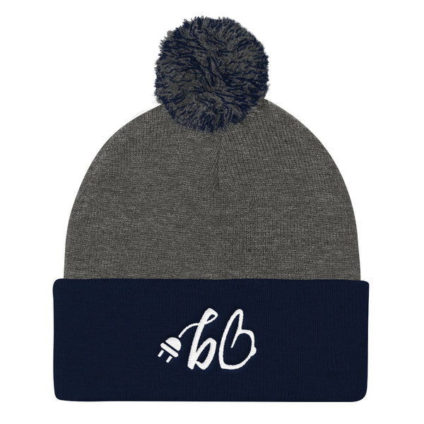 bb The Plug Pom Pom Knit Beanie