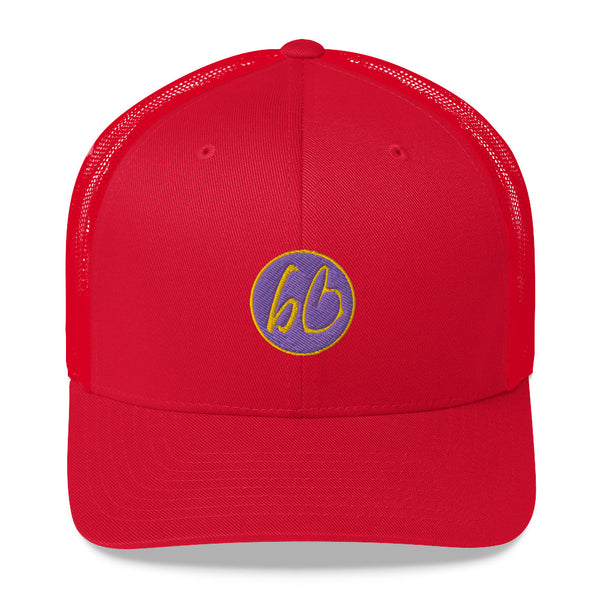 bb Circle Patch Logo Trucker Hat