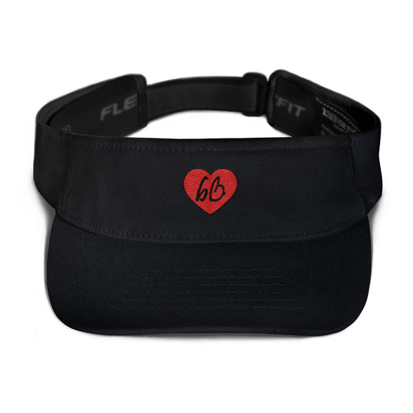 bb Heart Logo Flexfit Visor