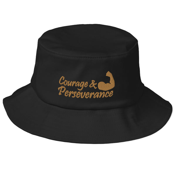 Courage & Perseverance Old School Bucket Hat