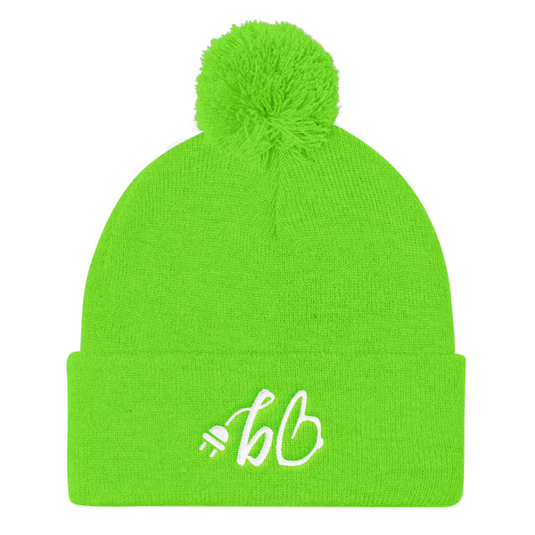 bb The Plug Pom Pom Knit Beanie
