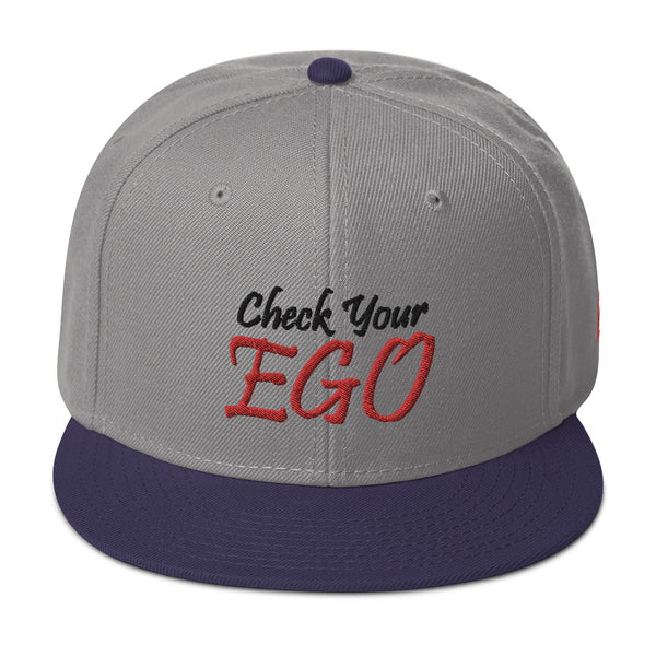 Check Your Ego Snapback Hat