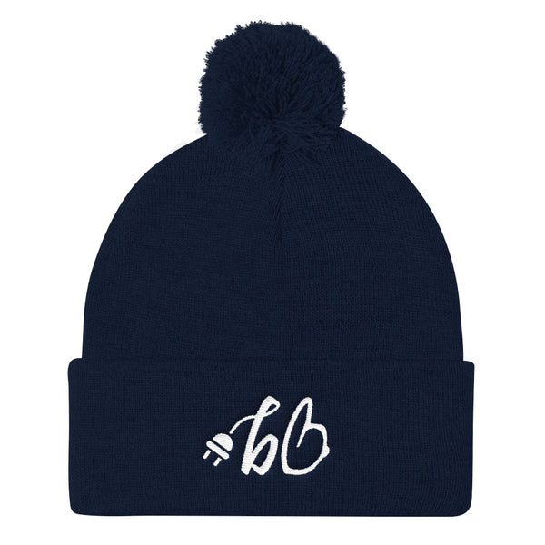 bb The Plug Pom Pom Knit Beanie