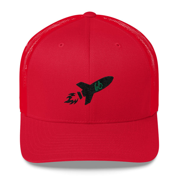 bb Rocket Logo Trucker Hat