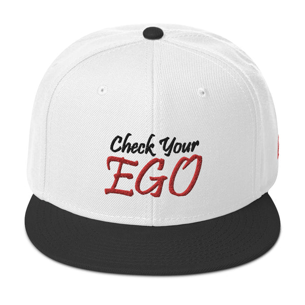 Check Your Ego Snapback Hat