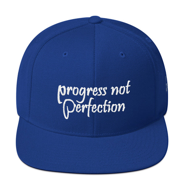 Progress Not Perfection Snapback Hat